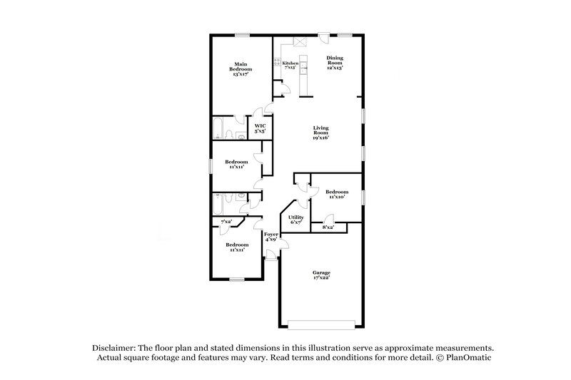 2,015/Mo, 4422 Cannongate Dr Spring, TX 77373 Floor Plan View