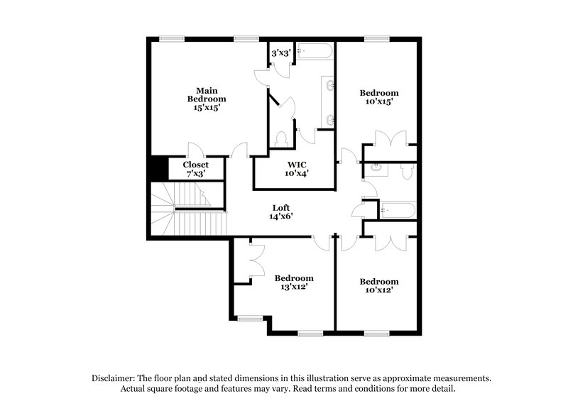 2,070/Mo, 2711 Sleepy Knoll Dr Spring, TX 77373 Floor Plan View 2