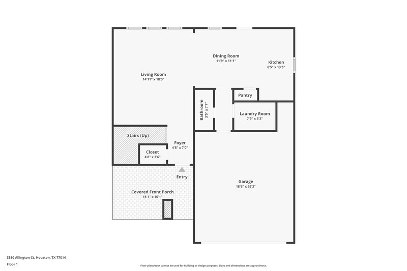 1,895/Mo, 3350 Allington Ct Houston, TX 77014 Floor Plan View