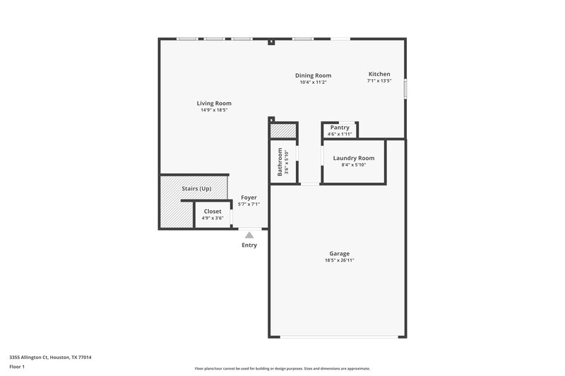 2,780/Mo, 3355 Allington Ct Houston, TX 77014 Floor Plan View