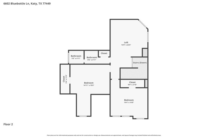 1,945/Mo, 6602 Bluebottle Ln Katy, TX 77449 Floor Plan View 2