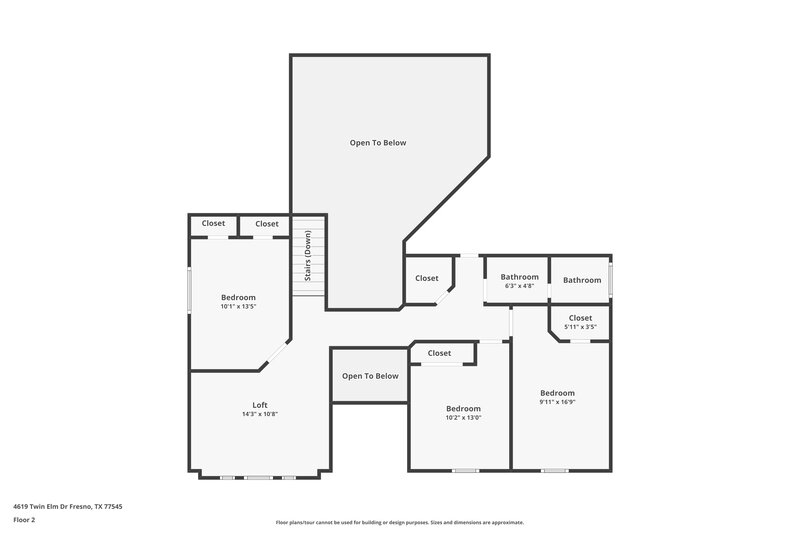 2,315/Mo, 4619 Twin Elm Dr Fresno, TX 77545 Floor Plan View