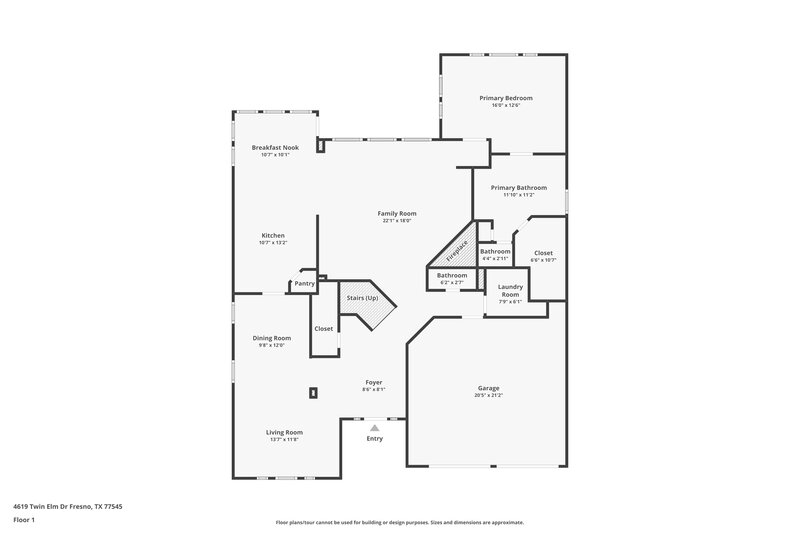 2,315/Mo, 4619 Twin Elm Dr Fresno, TX 77545 Floor Plan View 2
