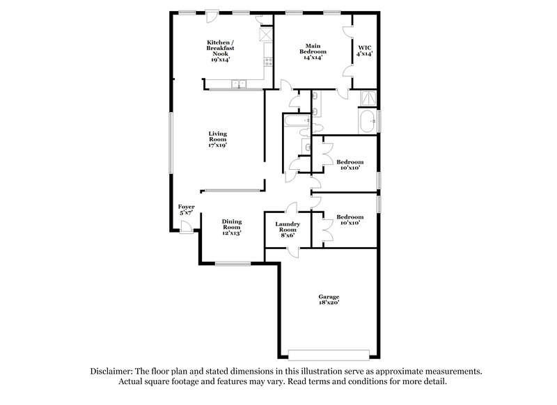 2,085/Mo, 19715 Hollington Dr Tomball, TX 77375 Floor Plan View