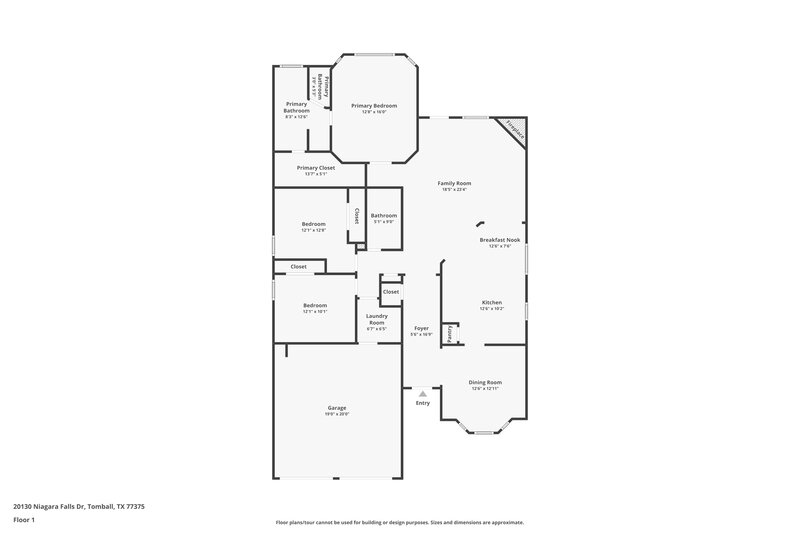 2,250/Mo, 20130 Niagara Falls Dr Tomball, TX 77375 Floor Plan View