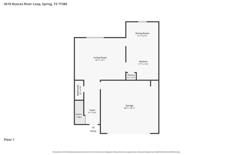 1,830/Mo, 4518 Nueces River Loop Spring, TX 77386 Floor Plan View