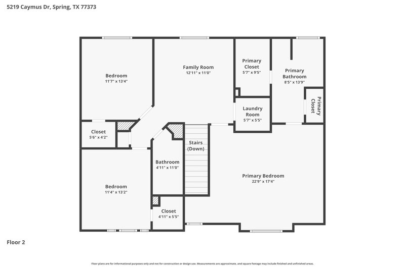 1,830/Mo, 5219 Caymus Dr Spring, TX 77373 Floor Plan View 2