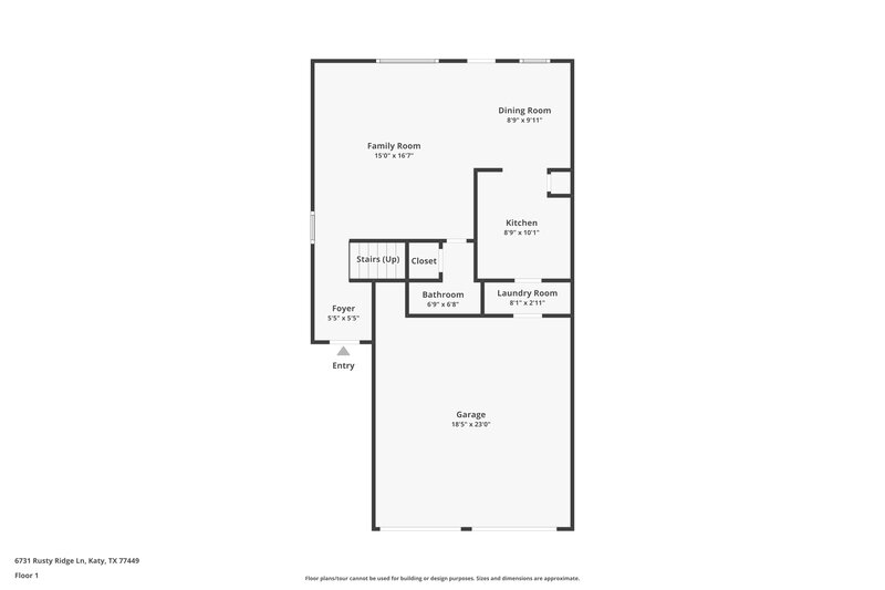1,830/Mo, 6731 Rusty Ridge Ln Katy, TX 77449 Floorplan View
