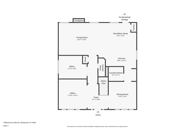 2,055/Mo, 17902 Scenic Oaks Dr Richmond, TX 77407 Floor Plan View 2