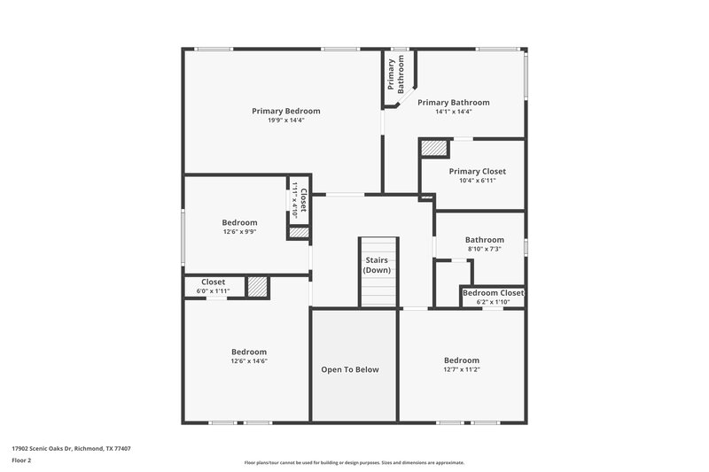 2,055/Mo, 17902 Scenic Oaks Dr Richmond, TX 77407 Floor Plan View 3