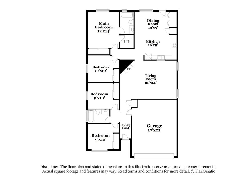 1,650/Mo, 17206 Atascocita Bend Dr Humble, TX 77396 Floor Plan View