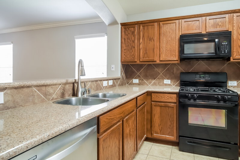 2,075/Mo, 26614 Marble Falls Bnd Katy, TX 77441 Kitchen View