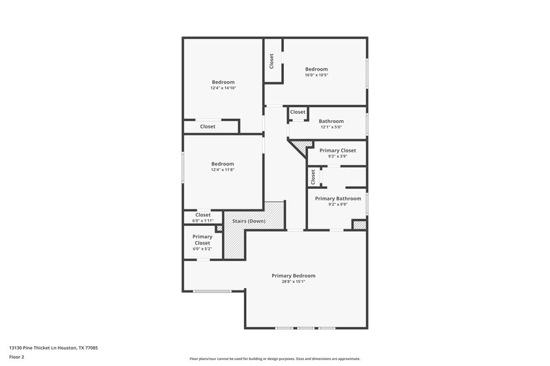 2,170/Mo, 13130 Pine Thicket Ln Houston, TX 77085 Floor Plan View