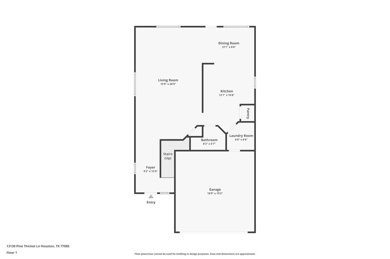 2,170/Mo, 13130 Pine Thicket Ln Houston, TX 77085 Floor Plan View 2