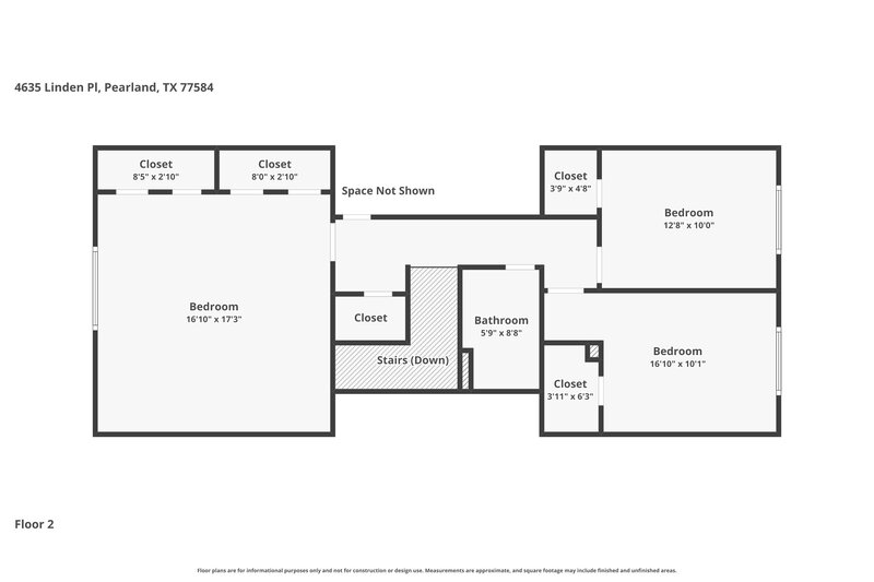 2,475/Mo, 4635 Linden Pl Pearland, TX 77584 Floor Plan View 2