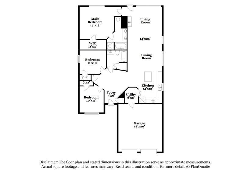 1,720/Mo, 18326 Atasca Woods Trce Humble, TX 77346 Floor Plan View