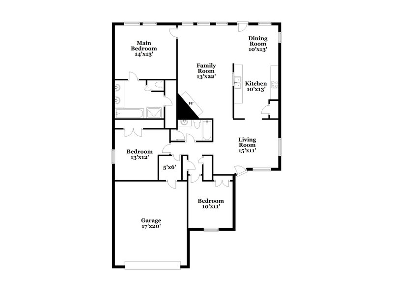 2,135/Mo, 6543 Dogwood Park Ln Katy, TX 77449 Floor Plan View