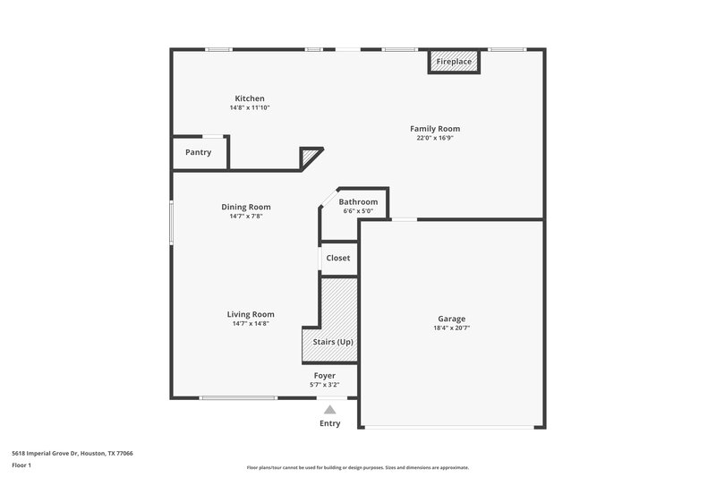 1,850/Mo, 5618 Imperial Grove Dr Houston, TX 77066 Floor Plan View