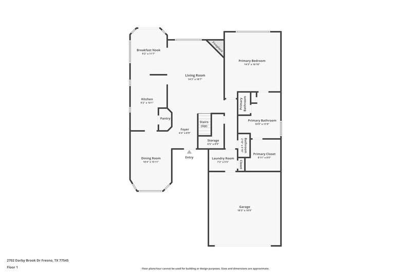 2,280/Mo, 2702 Darby Brook Dr Fresno, TX 77545 Floor Plan View