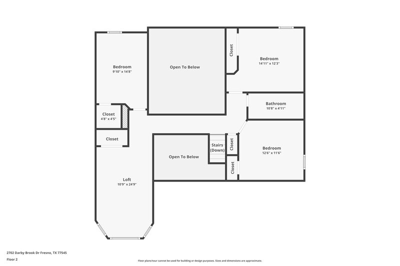 2,280/Mo, 2702 Darby Brook Dr Fresno, TX 77545 Floor Plan View 2