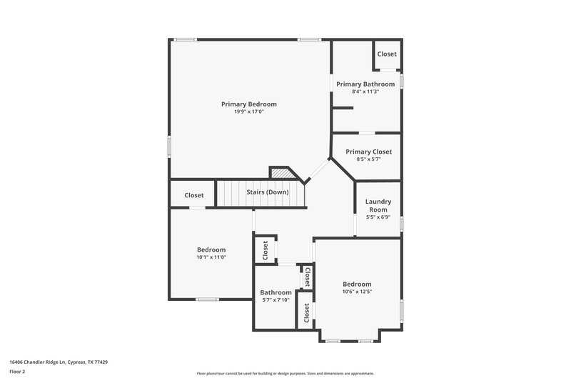 2,250/Mo, 16406 Chandler Ridge Ln Cypress, TX 77429 Floor Plan View 2