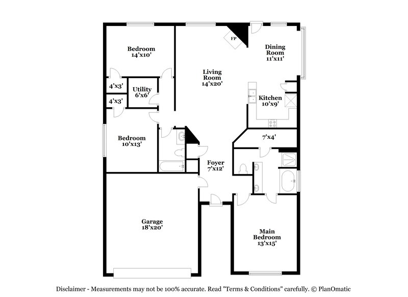1,840/Mo, 9847 Stableway Dr Houston, TX 77065 Floor Plan View