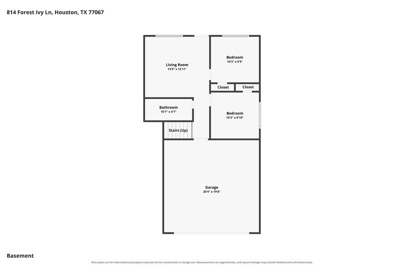 1,805/Mo, 814 Forest Ivy Ln Houston, TX 77067 Floor Plan View