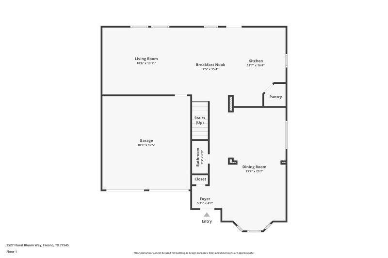 2,005/Mo, 2527 Floral Bloom Way Fresno, TX 77545 Floor Plan View