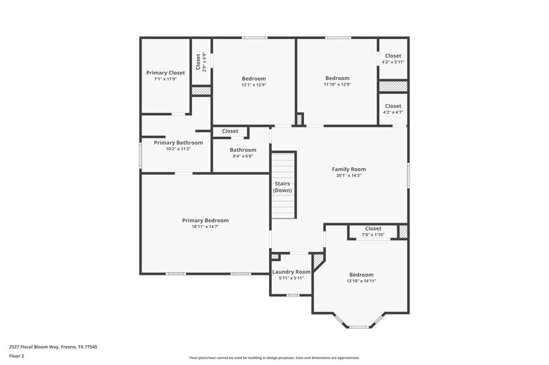 2,005/Mo, 2527 Floral Bloom Way Fresno, TX 77545 Floor Plan View 2
