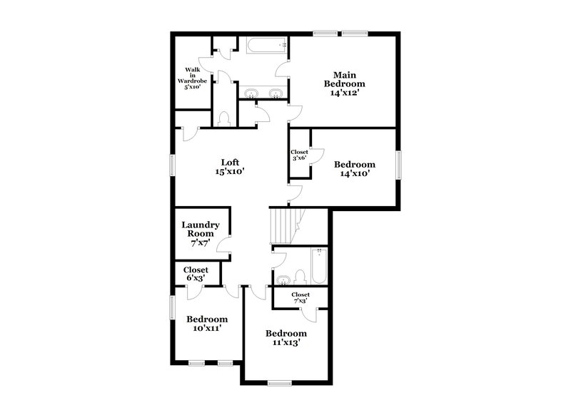 1,605/Mo, 2715 Sleepy Knoll Dr Spring, TX 77373 Floor Plan View 2