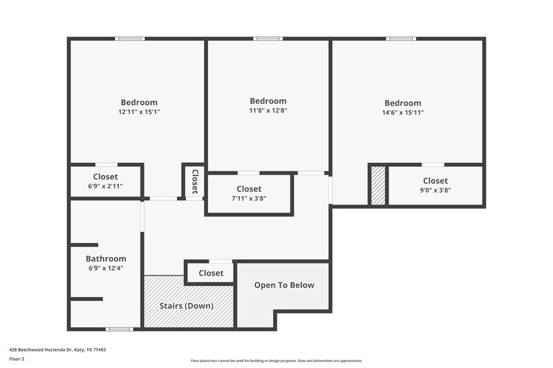 2,120/Mo, 428 Beechwood Hacienda Dr Katy, TX 77493 Floor Plan View 2