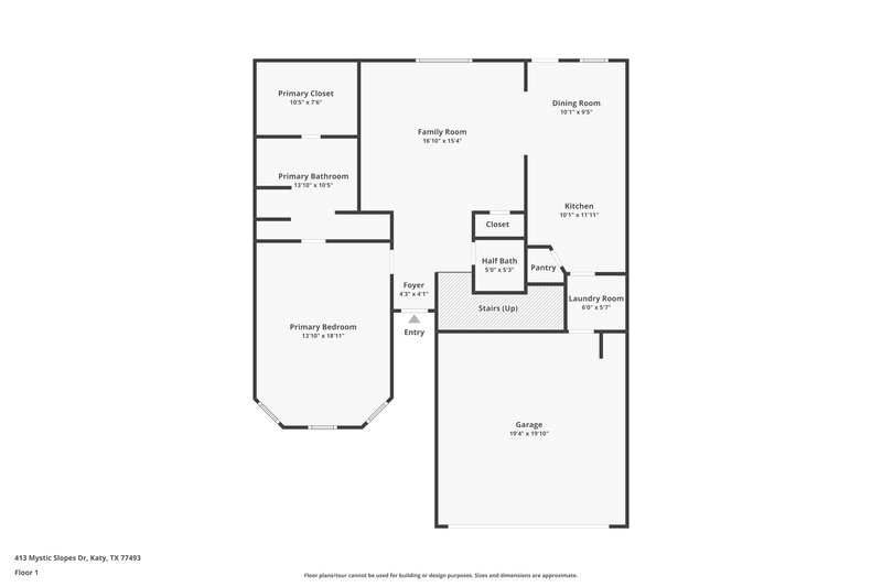 2,140/Mo, 413 Mystic Slopes Dr Katy, TX 77493 Floor Plan View