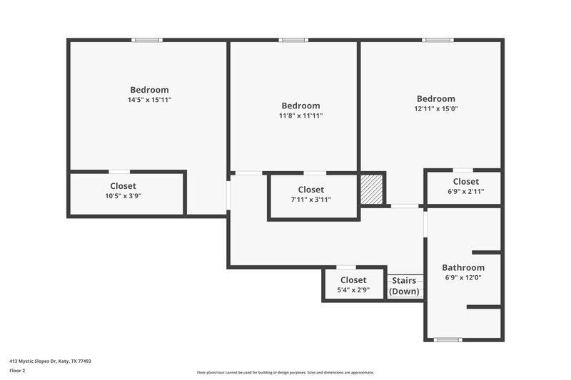 2,140/Mo, 413 Mystic Slopes Dr Katy, TX 77493 Floor Plan View 2