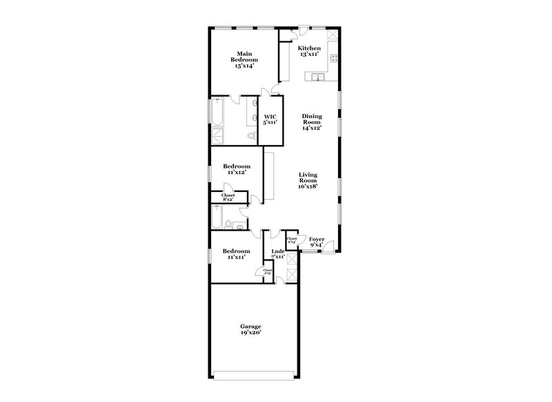 1,875/Mo, 10803 Tobar Falls Cir Houston, TX 77064 Floor Plan View
