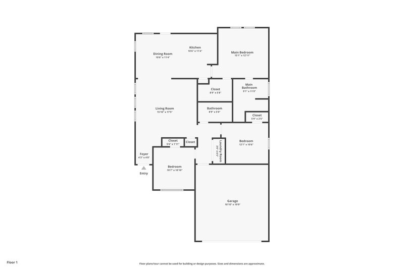 1,695/Mo, 3610 Fiorella Way Humble, TX 77338 Floor Plan View