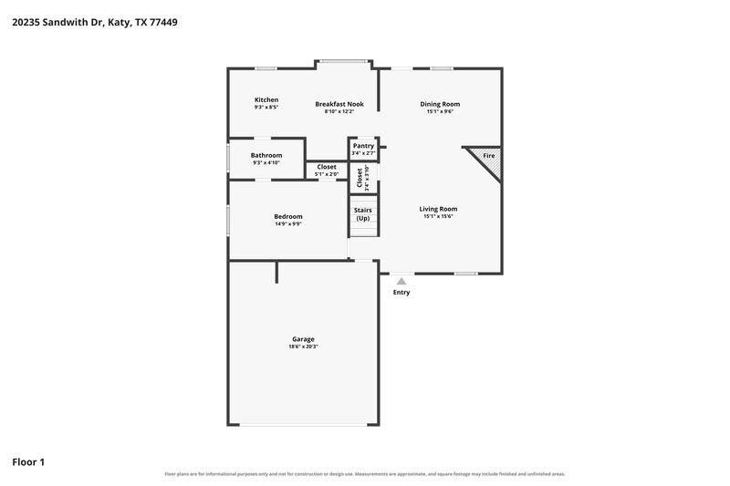 2,185/Mo, 20235 Sandwith Dr Katy, TX 77449 Floor Plan View