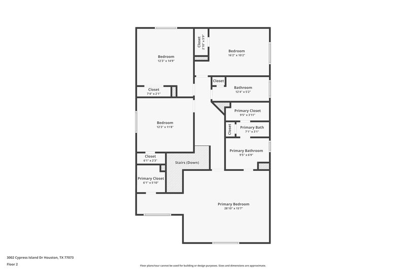 2,085/Mo, 3002 Cypress Island Dr Houston, TX 77073 Floor Plan View 2