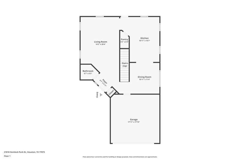 1,640/Mo, 21818 Hemlock Park Dr Houston, TX 77073 Floorplan View