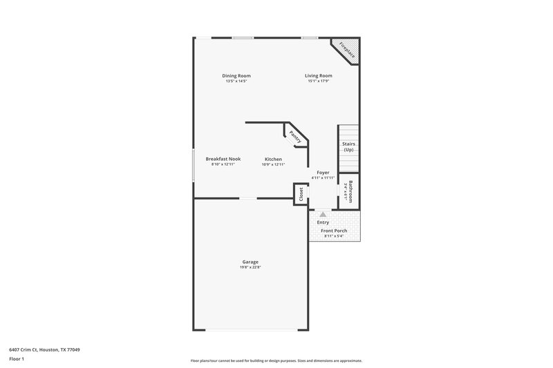 2,010/Mo, 6407 Crim Ct Houston, TX 77049 Floor Plan View