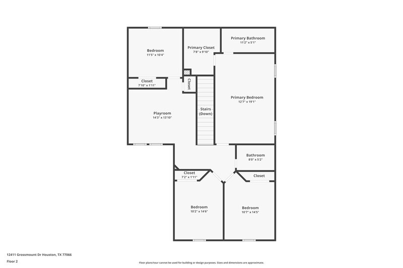 1,875/Mo, 12411 Grossmount Dr Houston, TX 77066 Floor Plan View 2