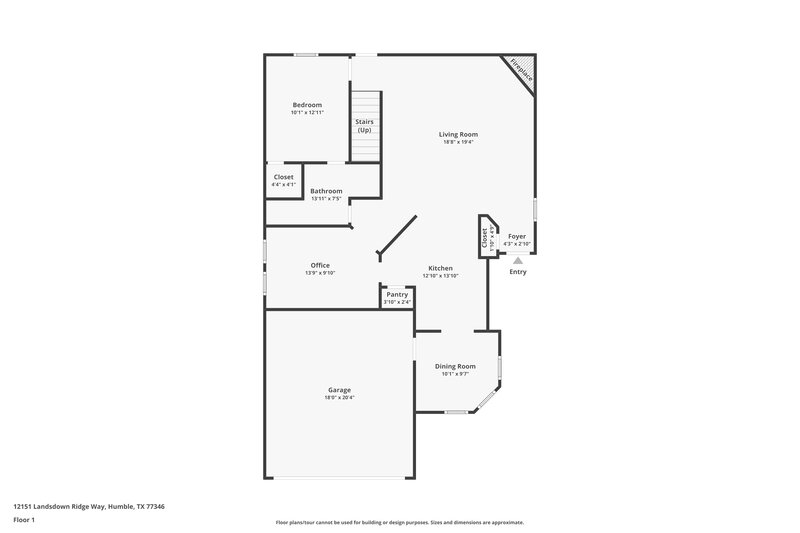 2,080/Mo, 12151 Landsdown Ridge Way Humble, TX 77346 Floor Plan View