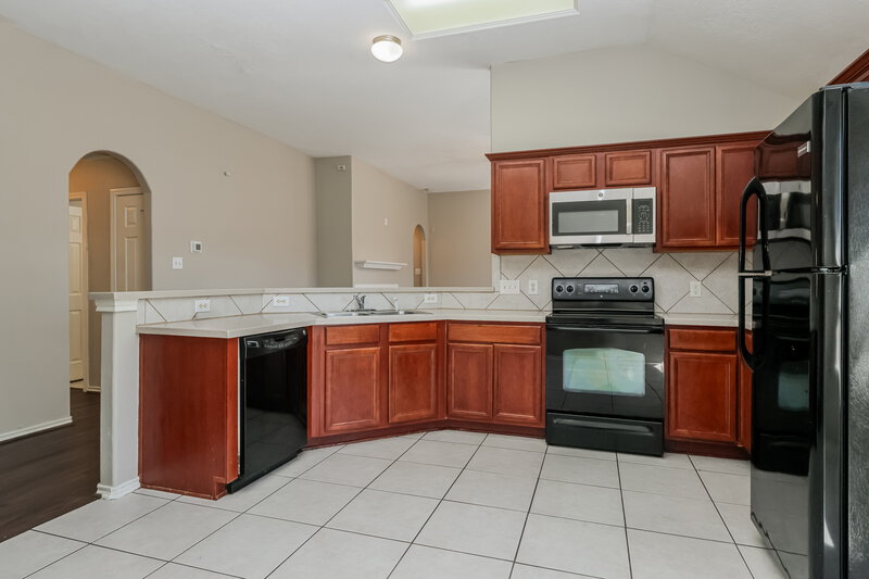 2,090/Mo, 6402 Bright Falls Ln Katy, TX 77449 Kitchen View 2