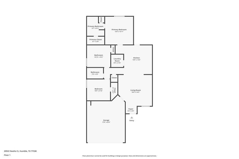 1,650/Mo, 20922 Neelie Ct Humble, TX 77338 Floor Plan View