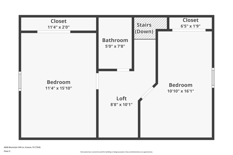 1,860/Mo, 4838 Montclair Hill Ln Fresno, TX 77545 Floor Plan View