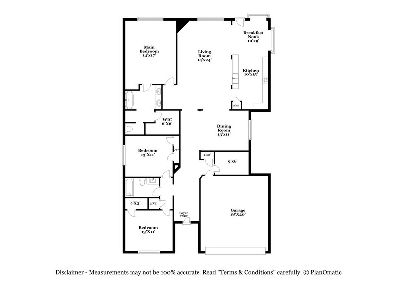 1,965/Mo, 3211 Quail Run Dr Humble, TX 77396 Floorplan View