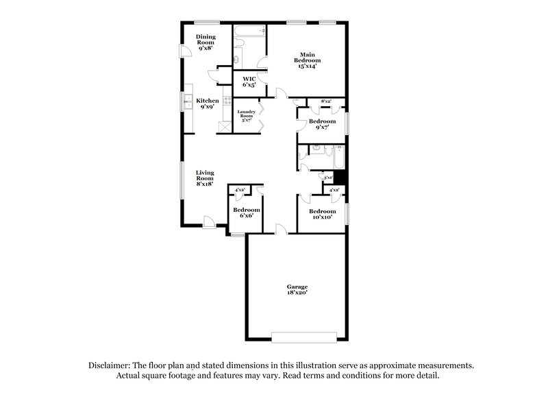 2,110/Mo, 14226 Brunswick Point Ln Houston, TX 77047 Floor Plan View