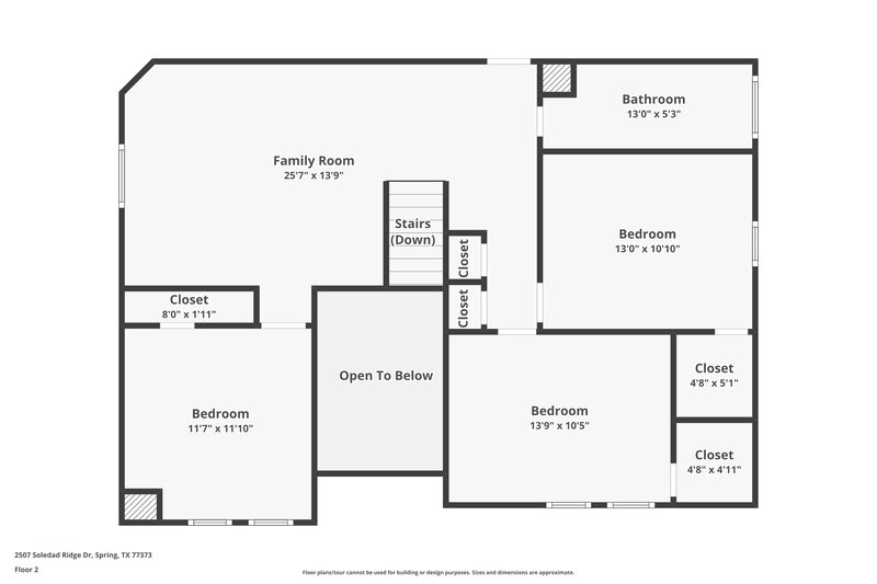 2,230/Mo, 2507 Soledad Ridge Dr Spring, TX 77373 Floor Plan View 2
