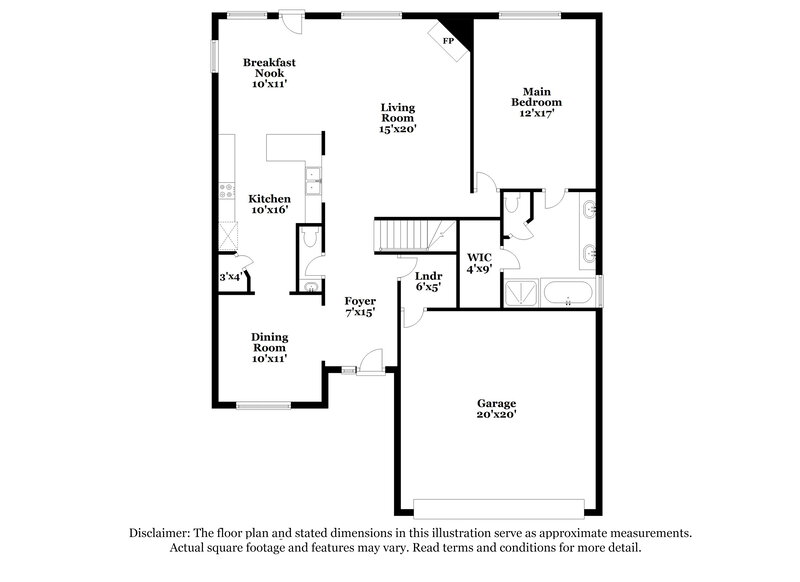 2,200/Mo, 5231 Timber Quail Dr Humble, TX 77346 Floor Plan View
