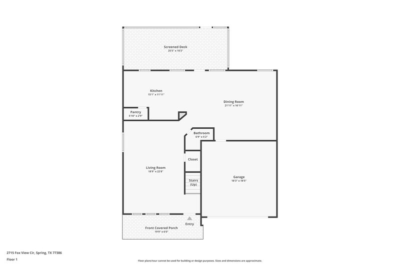 1,925/Mo, 2715 Fox View Cir Spring, TX 77386 Floor Plan View