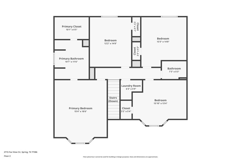1,925/Mo, 2715 Fox View Cir Spring, TX 77386 Floor Plan View 2